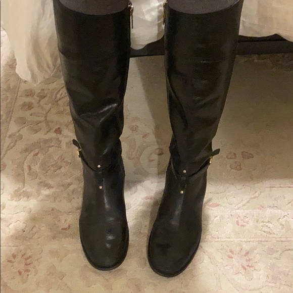 COPY - Tory Burch knee high black leather riding boots - Picture 11 of 11